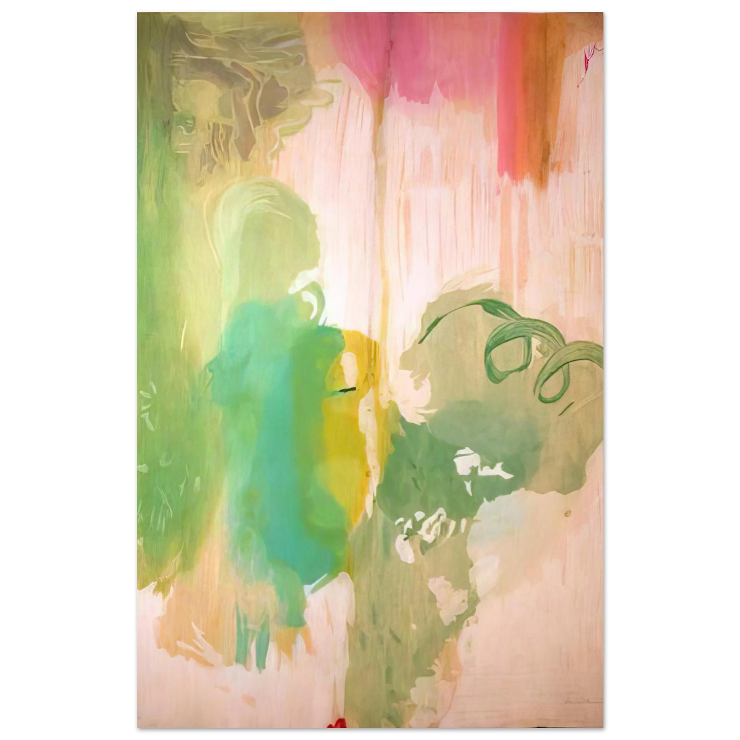 Helen Frankenthaler - Snow Pines - 2004 Wall art - A3 (29.7 x 42  cm) - Premium Wooden Framed Poster With Fine Art Paper-canvas - Wood frame