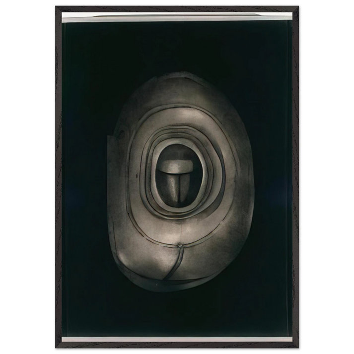 UNTITLED 1964 N1 - Lee Bontecou 70x100 cm / 28x40 inches Framed Art Print – Black Wooden Frame