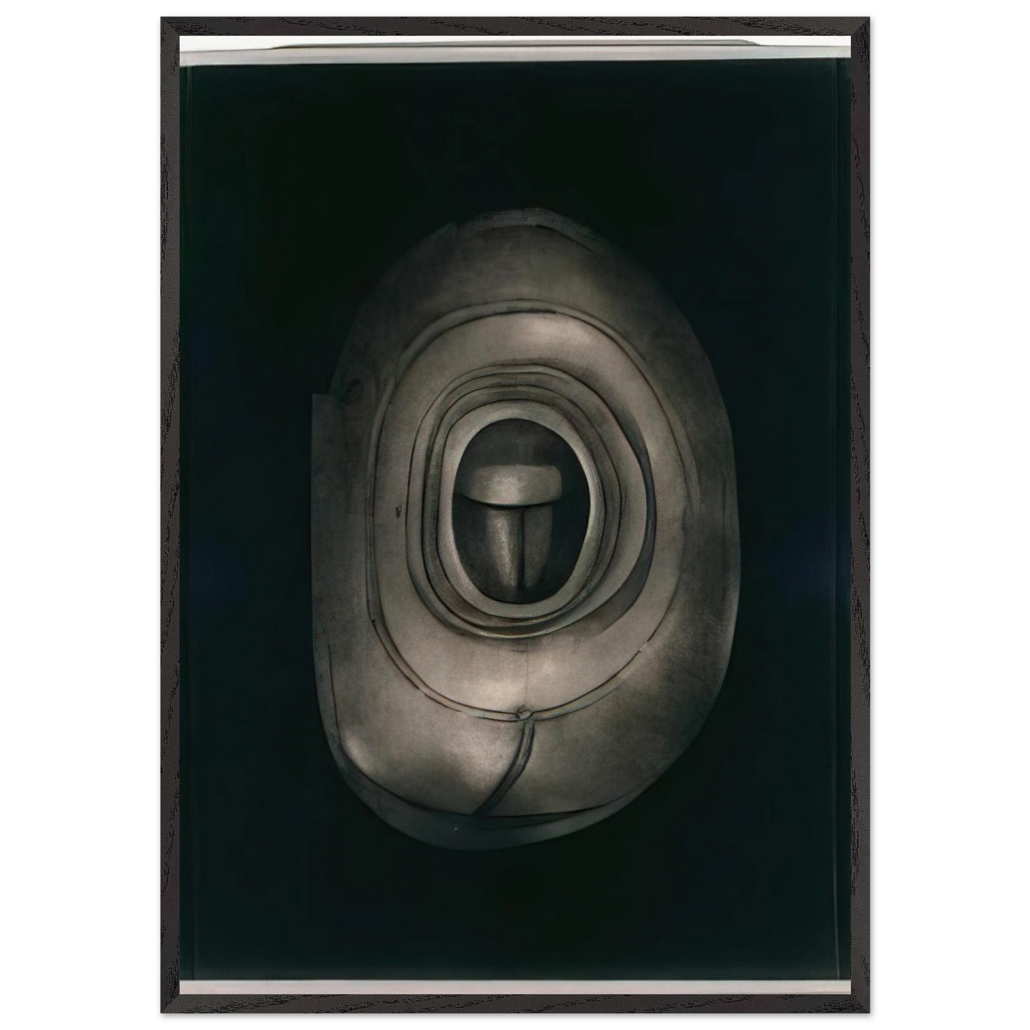 UNTITLED 1964 N1 - Lee Bontecou 70x100 cm / 28x40 inches Framed Art Print – Black Wooden Frame
