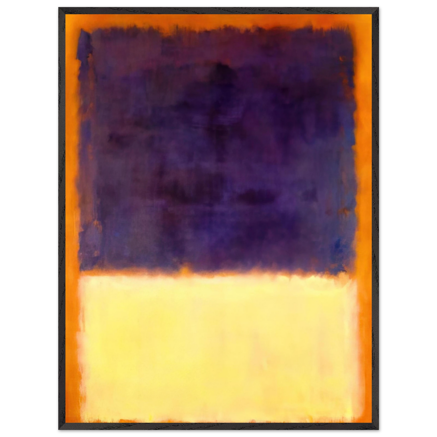Mark Rothko - Red, Orange, Tan and Purple - 1954 Wall Art - 60x80 cm / 24x32 inches - Premium Wooden Framed Poster With Fine Art Paper - White frame