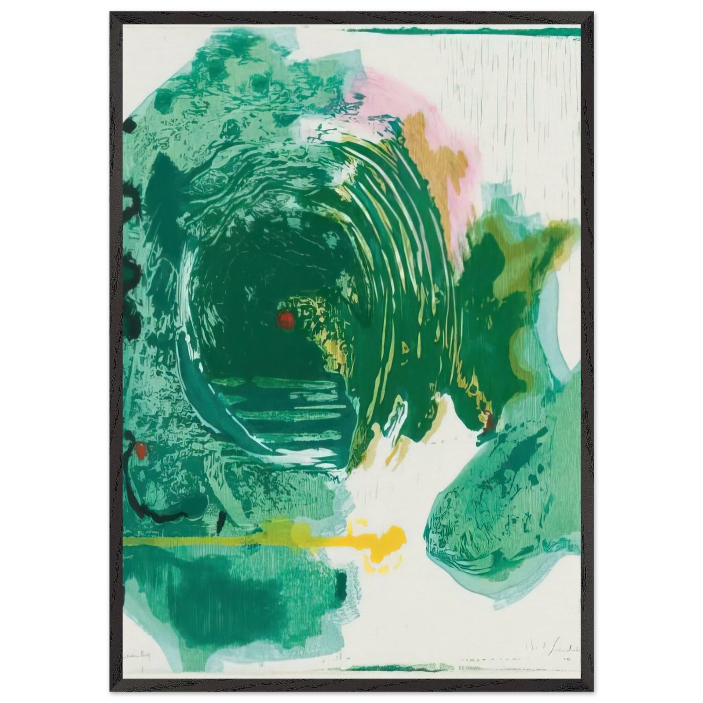 Radius - 1993 - Helen Frankenthaler Framed Art Print – Black Wooden Frame - Default Title - -Framed Art Print