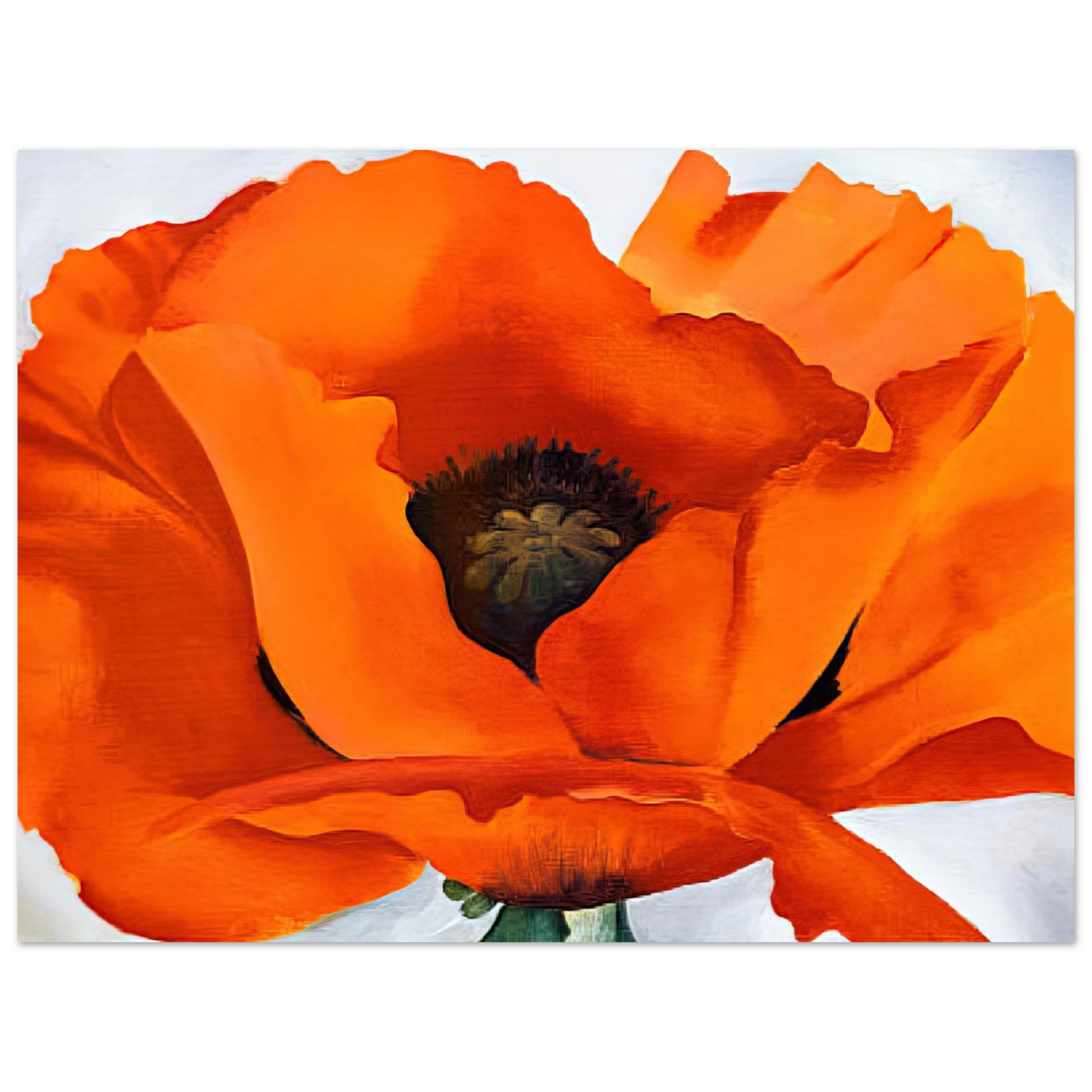 Georgia O'Keeffe - Red Poppy Fine Art Poster - 13x18 cm / 5x7 inches