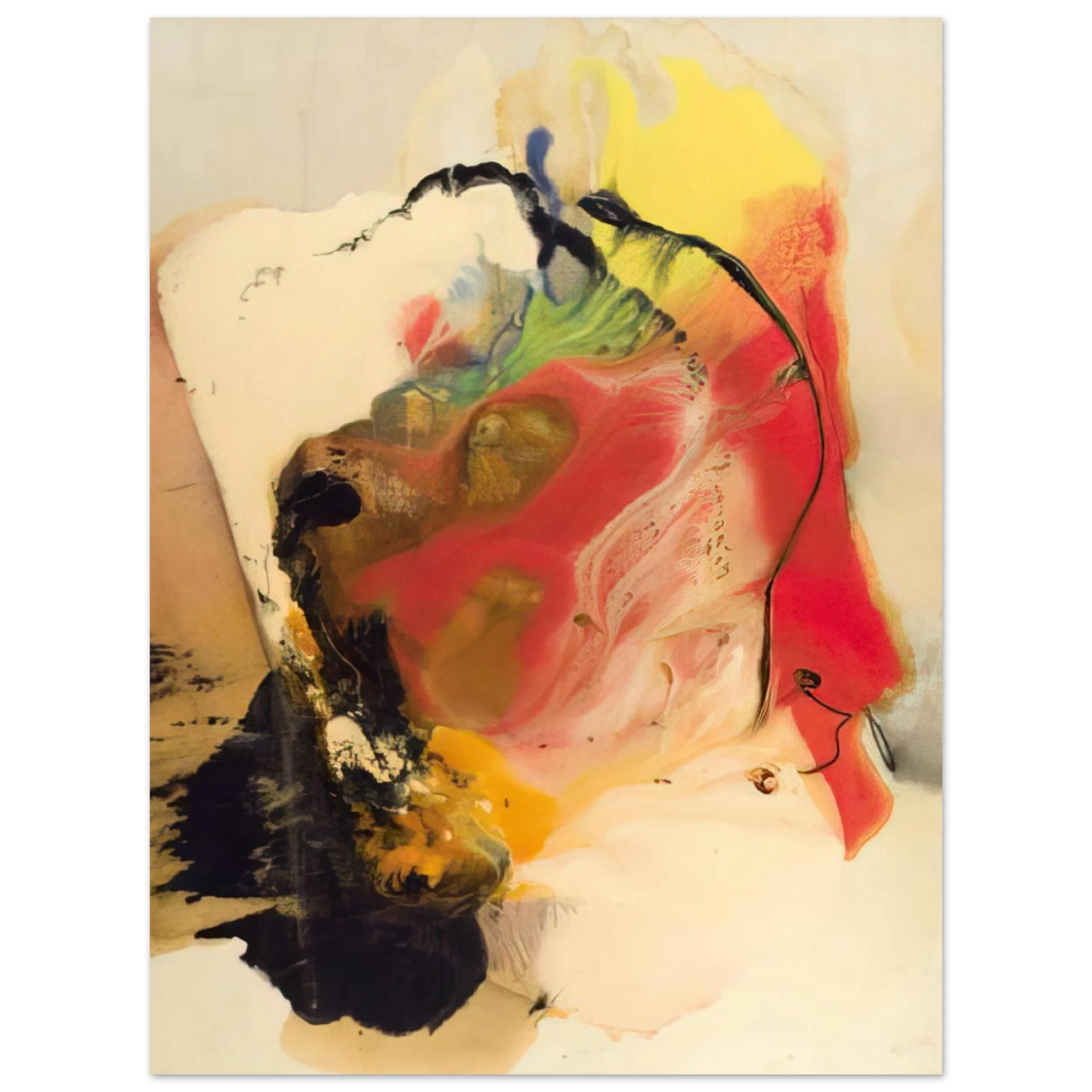 Paul Jenkins - Pompey's Head - 1958 Fine Art Poster - Default Title