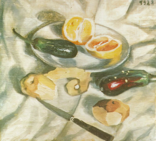 Abraham Lincoln Salvador Dali: The Surrealist Portrait That Defies Reality - STILL LIFE WITH AUBERGINES by Salvador Dali
