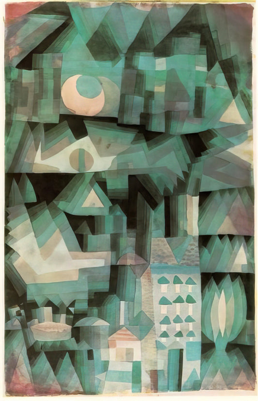 Abstract Art and Paul Klee: A Journey into Color, Line, and Symbolism - DREAM CITY 1921 by Paul Klee