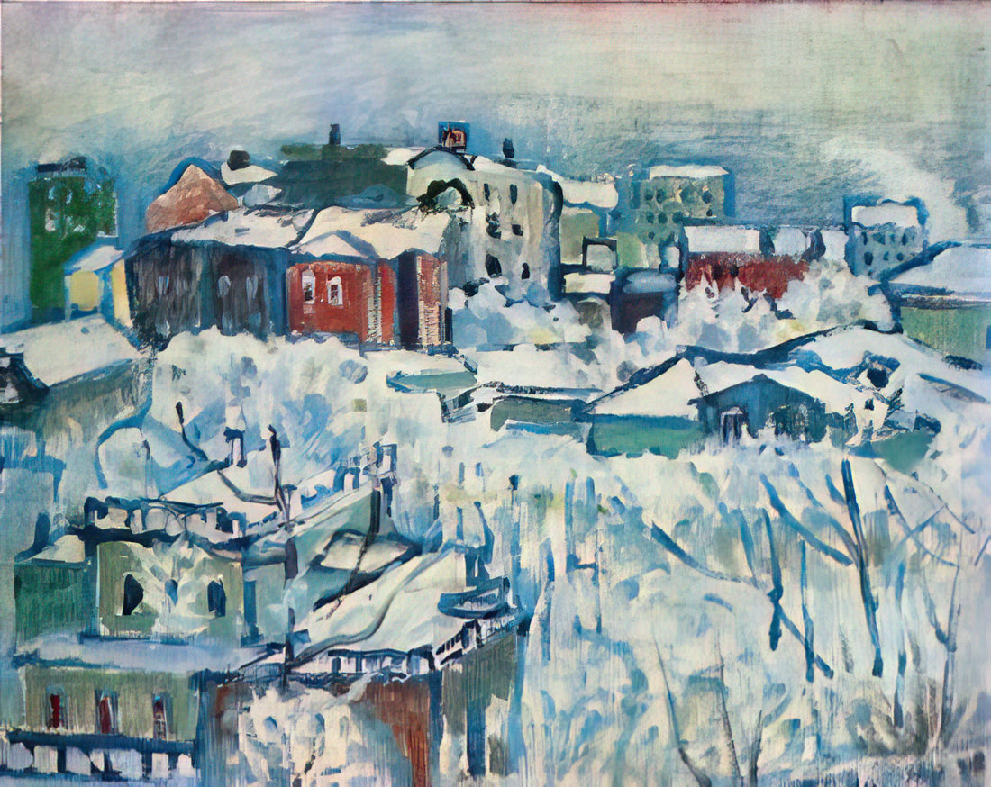 Abstract Art by Kandinsky: The Spiritual Revolution in Color and Form - MOSCOW SMOLENSKY BOULEVARD STUDY 1916 by Wassily Kandinsky