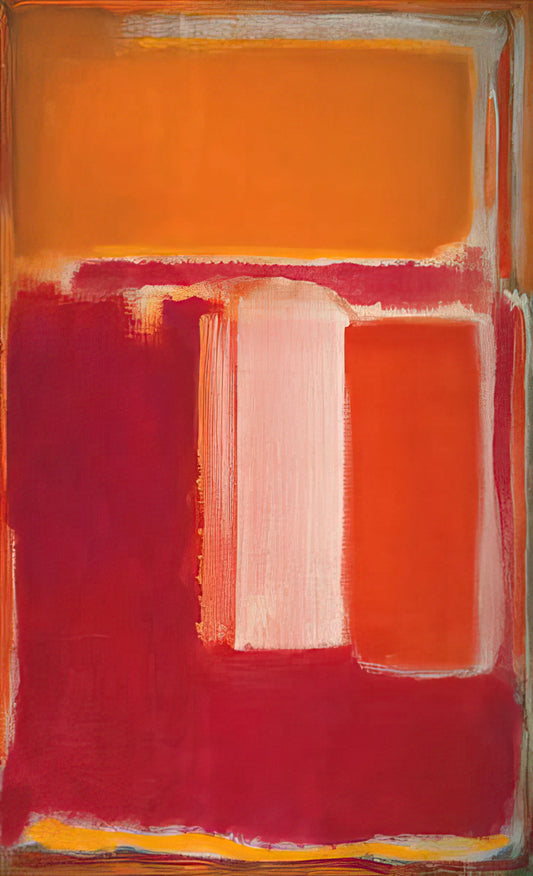 Abstract Rothko: The Sublime Power of Color and Form in Modern Art - Yellow, Cherry, Orange - 1947 by Mark Rothko