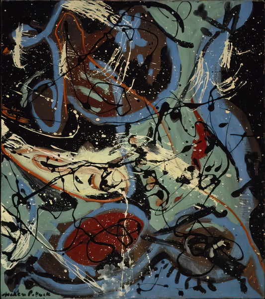 Action Painting of Jackson Pollock: The Revolutionary Drip Technique That Changed Modern Art - COMPOSITION WITH POURING II by Jackson Pollock