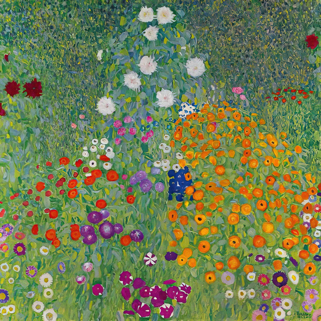 Adele Bloch-Bauer I: The Golden Portrait That Defined Gustav Klimt's Legacy - BLUMENGARTEN 1907 by Gustav Klimt