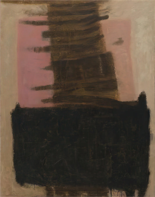 Adja Yunkers: The Abstract Expressionist Pioneer and His Enduring Legacy - Composition in Black  Ochre - 1957 by Adja Yunkers