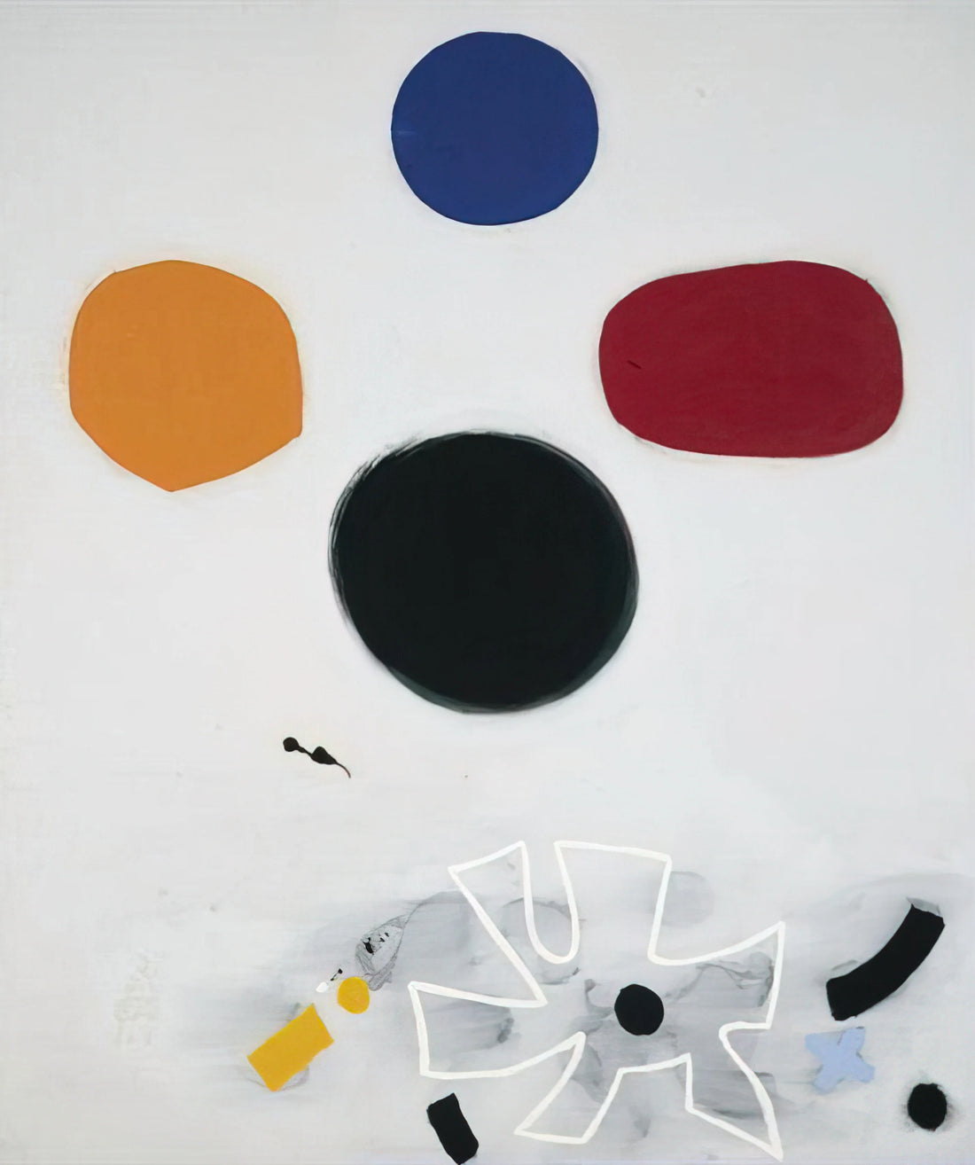 Adolph Gottlieb Art: Decoding the Abstract Master's Vision - White Line #2 - 1968 by Adolph Gottlieb