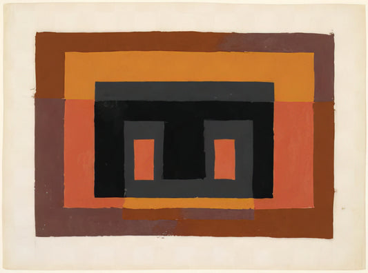 Albers Prints: A Guide to Josef Albers's Iconic Color Studies and Where to Find Museum-Quality Reproductions - STUDY FOR VARIANT 1947 by Josef Albers