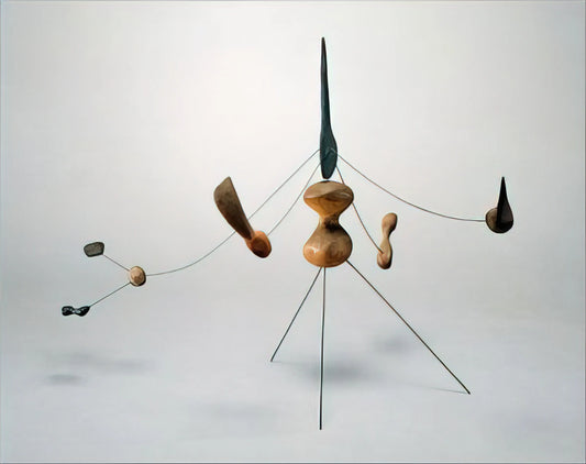 Alexander Calder Brushed Aluminum Print: The Modernist's Kinetic Legacy in Metal - CONSTELLATION 1942 by Alexander Calder