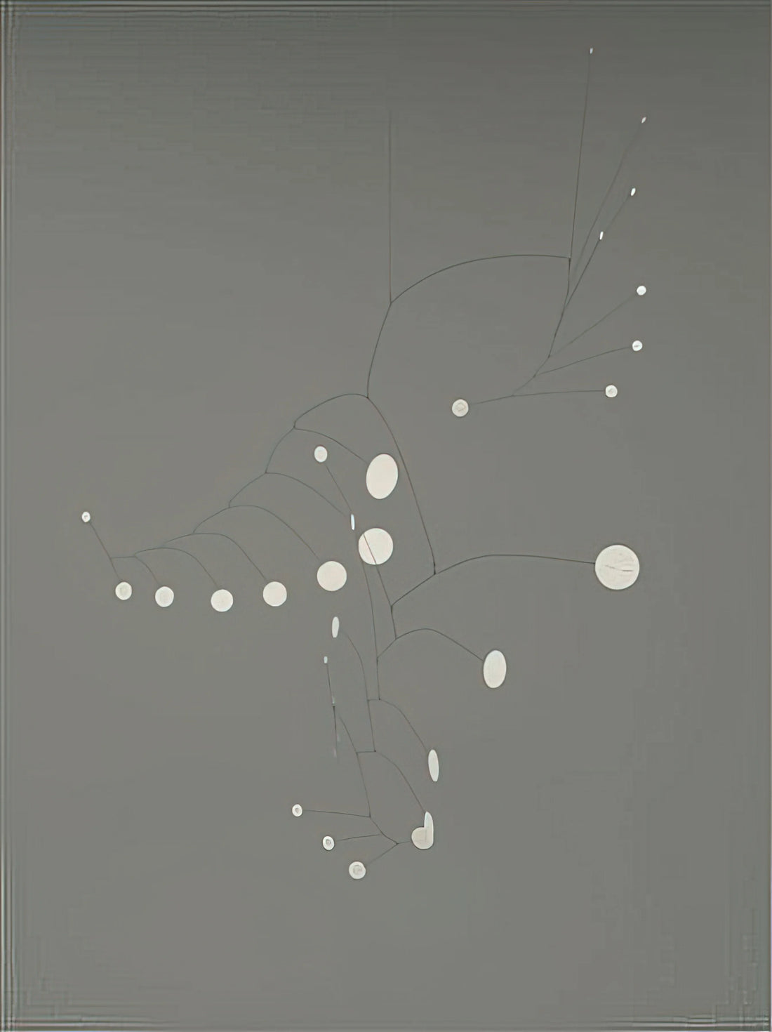 Alexander Calder Drawing: The Line in Motion from Circus to Constellation - SNOW FLURRY 1948 by Alexander Calder
