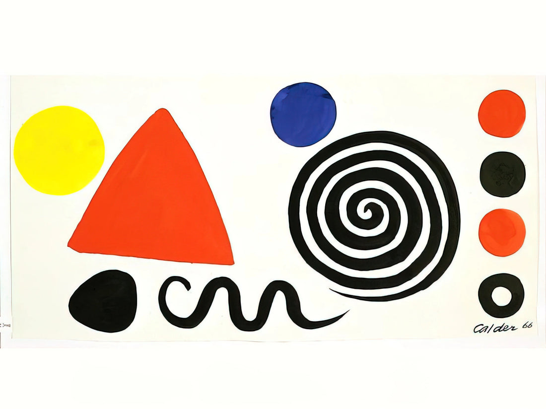 Alexander Calder Signed Prints: Authenticity, Value, and Collector Insights - ABSTRACTION 1966 by Alexander Calder