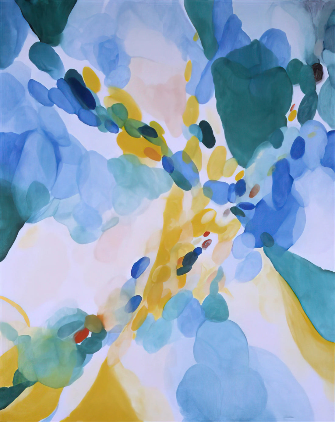 Alice Baber Acrylic Print: A Guide to Her Luminous Abstract Expressionism - Red Passage by Alice Baber