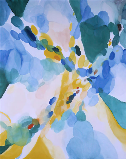 Alice Baber Acrylic Print: A Guide to Her Luminous Abstract Expressionism - Red Passage by Alice Baber