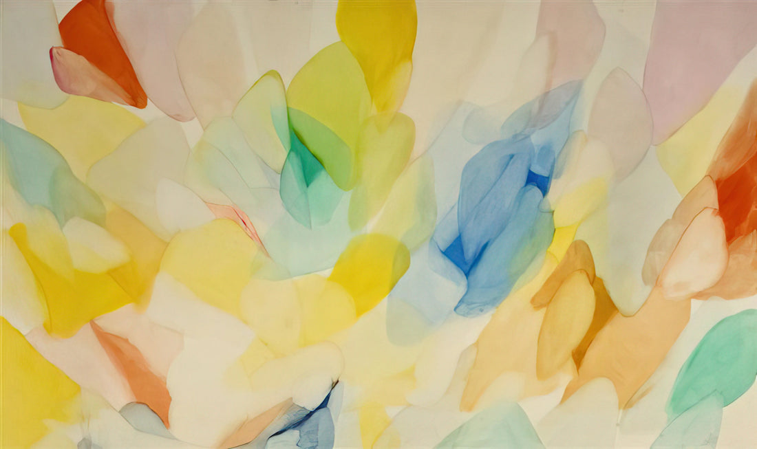 Alice Baber Framed Canvas Print: A Guide to Her Luminous Abstract Expressionism - Lord of the Rainbow by Alice Baber