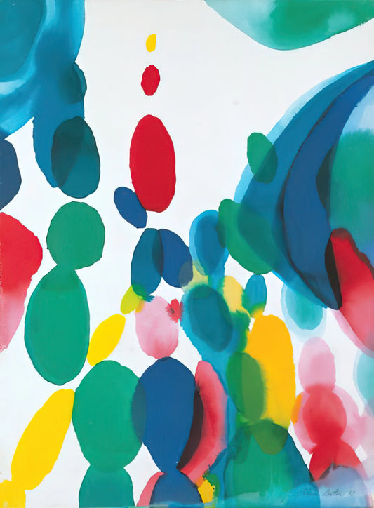 Alice Baber Posters: Exploring the Abstract Expressionist's Vibrant Legacy in Print - Abstract Composition by Alice Baber