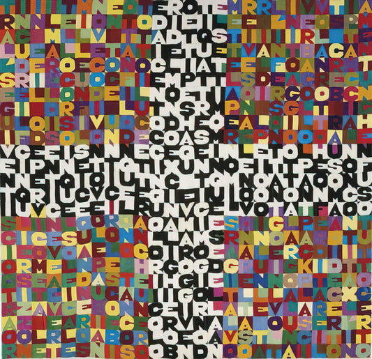 Alighiero Boetti at MoMA: Exploring the Conceptual Legacy of Arte Povera - OGGI VENTICINQUESIMO GIORNO DEL SETTIMO MESE 1988 by Alighiero Boetti