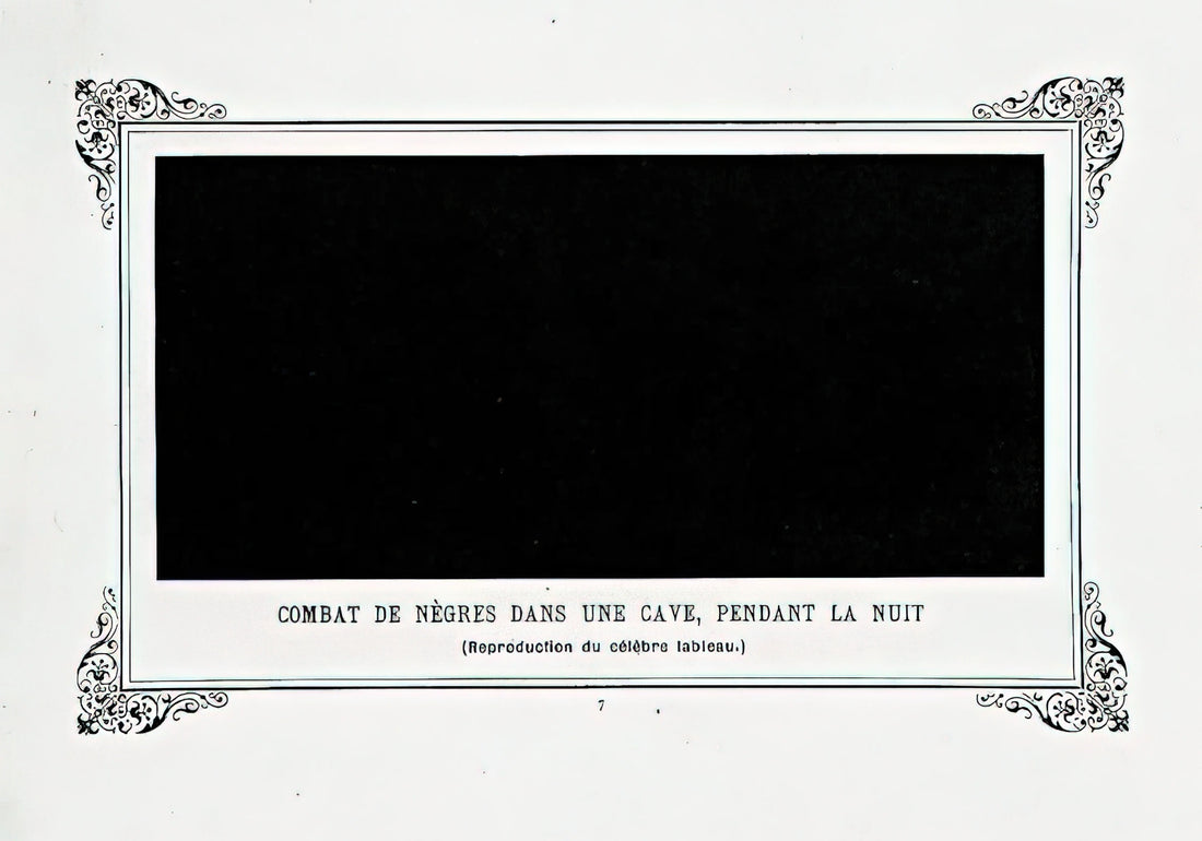 Alphonse Allais Prints: Rediscovering the Wit and Whimsy of a French Satirical Genius - Negroes Fighting in a Tunnel by Night by Alphonse Allais