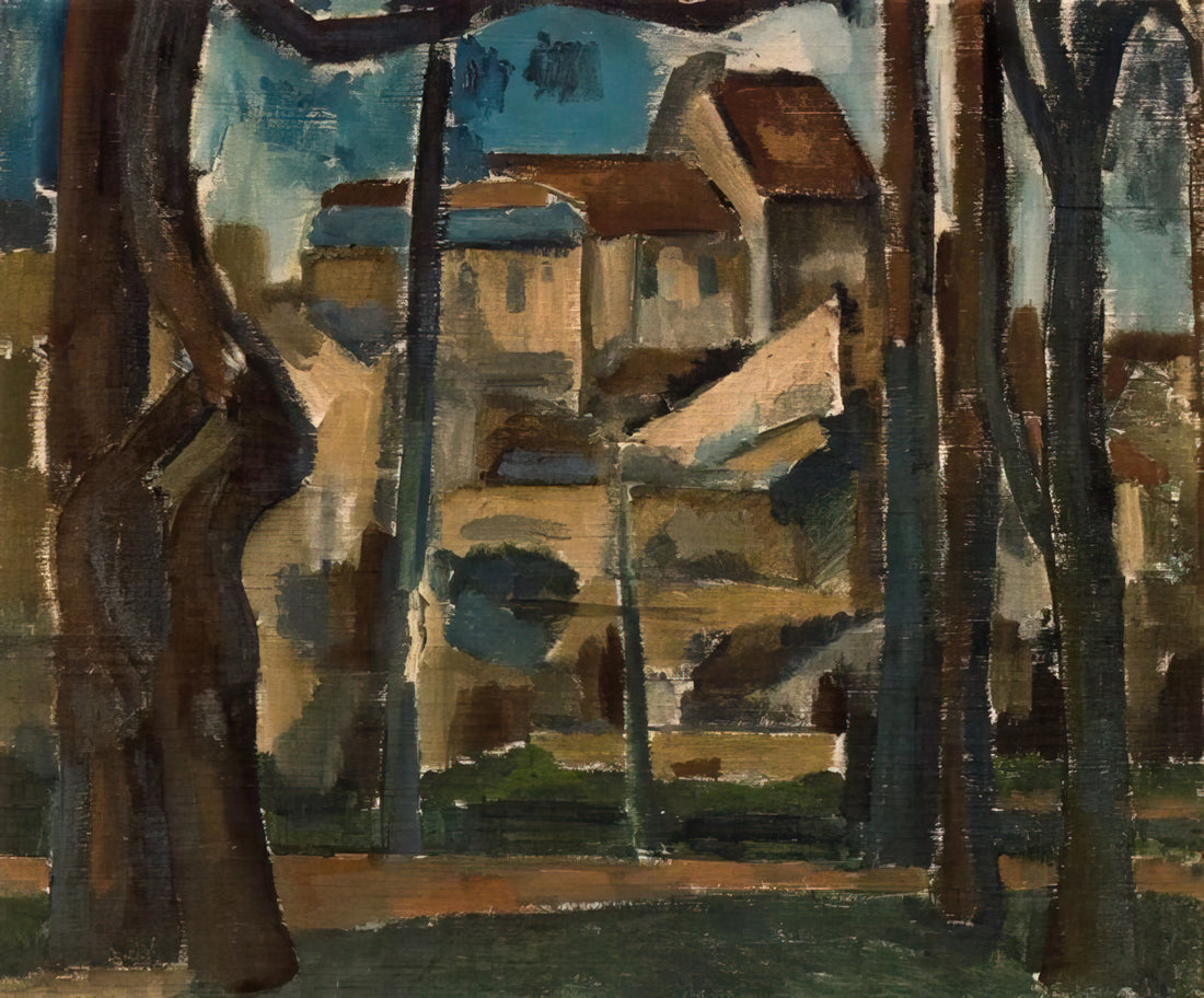 André Derain Famous Paintings: The Fauvist Pioneer's Most Iconic Works - LANDSCAPE OF CARRI RES 1909 by Andre Derain