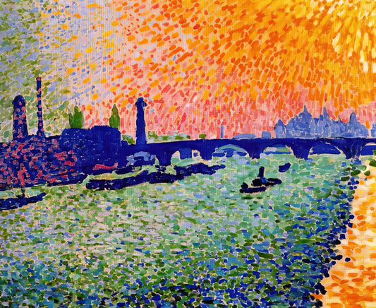 André Derain: The Fauvist Pioneer Who Redefined Color in Modern Art - THE BRIDGE VIEW ON THE RIVER 1905 by Andre Derain