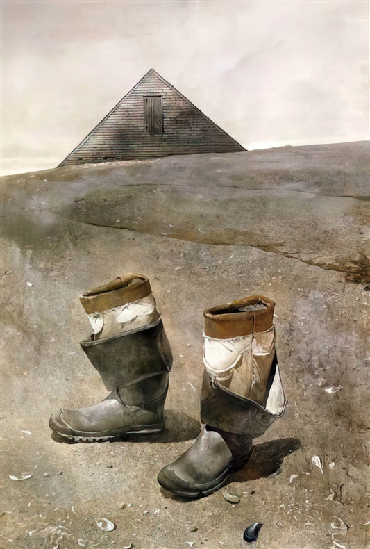 Andrew Wyatt Painter: Exploring the Artistic Vision of a Modern American Realist - SEA BOOTS by Andrew Wyeth