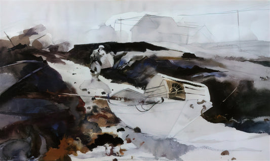Andrew Wyeth Complete Works: A Curated Exploration of America's Master Realist - THE WHITE DORY 1941 by Andrew Wyeth