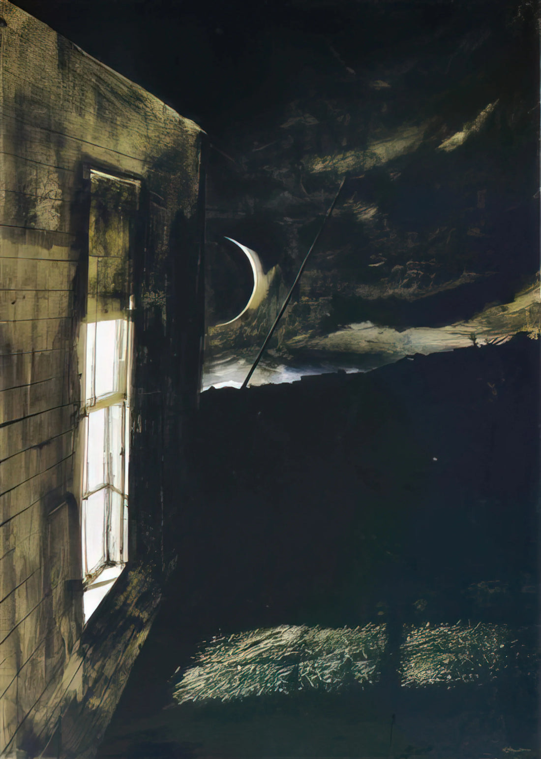 Andrew Wyeth Prints Framed: A Connoisseur's Guide to Collecting and Displaying American Realism - CRESCENT MOON by Andrew Wyeth