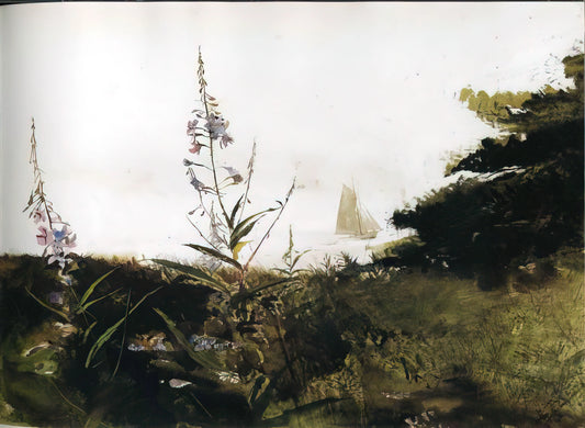 Andrew Wyeth: A Spoken Self-Portrait Through His Art - UNDER SAIL by Andrew Wyeth