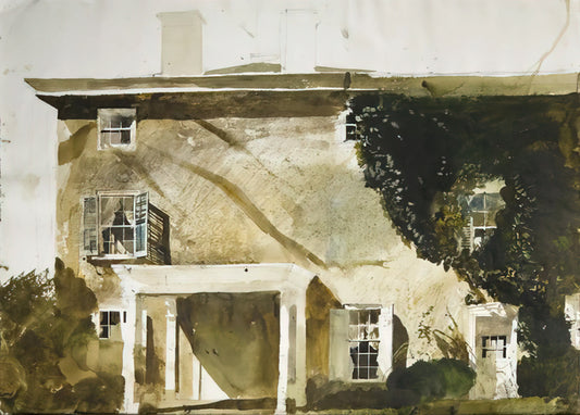 Andrew Wyeth's 'Below Dover': A Masterpiece of American Realism and Emotional Depth - THE HATTON HOUSE 1967 by Andrew Wyeth