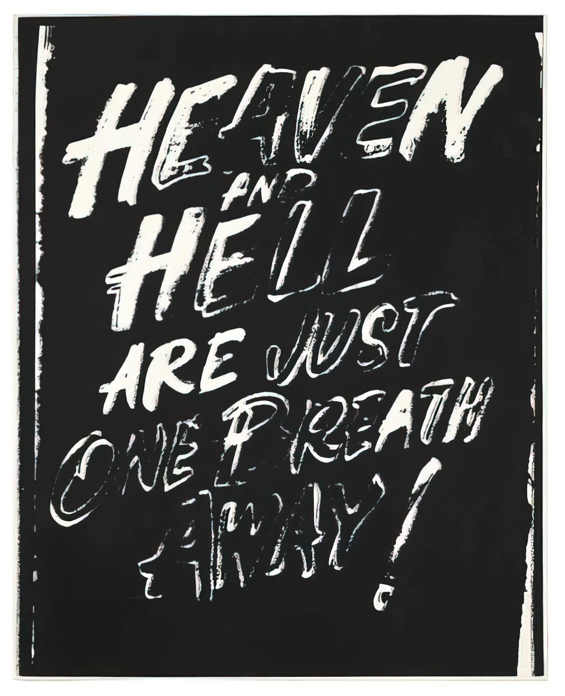Andy Warhol Art Prints for Sale: A Collector's Guide to Authentic Pop Art - Heaven and Hell Are Just One Breath Away! by Andy Warhol