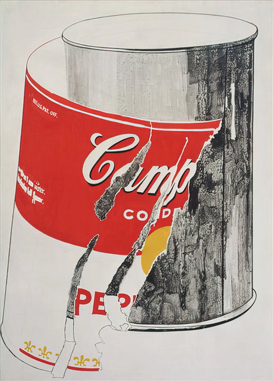 Andy Warhol Campbell's Soup Cans: The Pop Art Revolution That Redefined American Culture - Big Torn Campbell's Soup Can  Pepper Pot  by Andy Warhol
