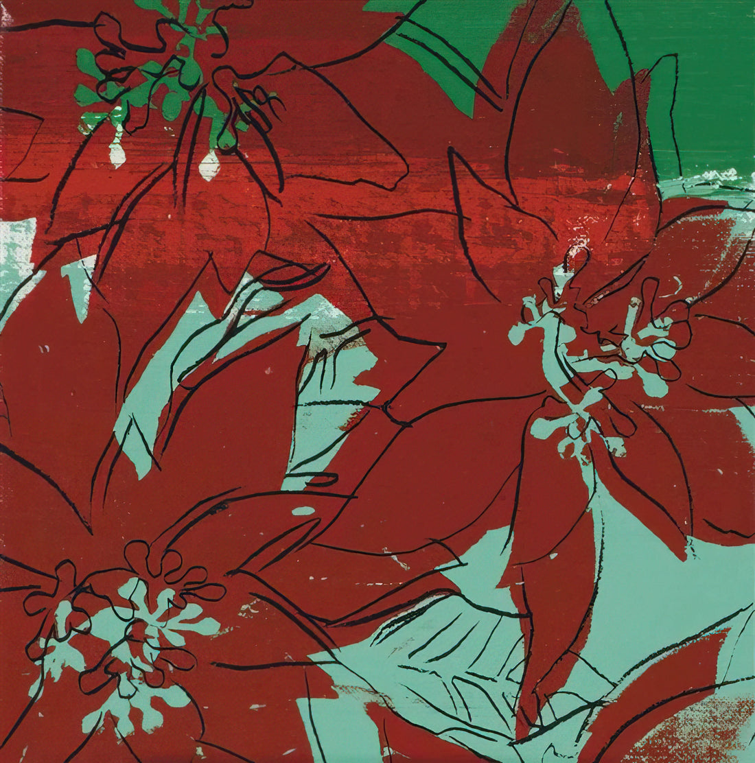 Andy Warhol Enterprises: The Business of Art and the Art of Business - Poinsettias by Andy Warhol