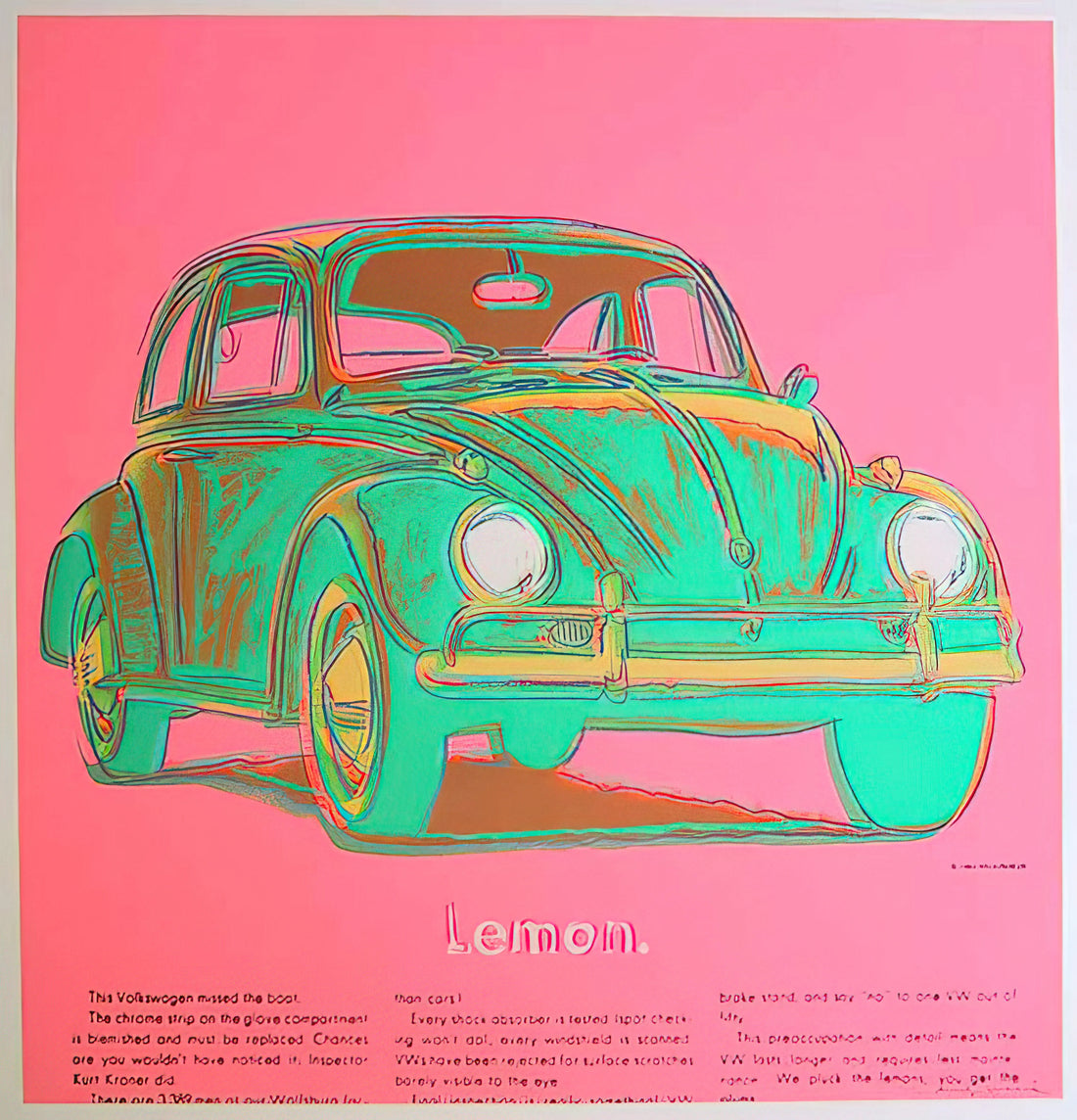 Andy Warhol Exhibit Poster: A Collector's Guide to Iconic Pop Art Prints - Volkswagen by Andy Warhol