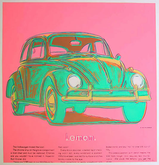 Andy Warhol Exhibit Poster: A Collector's Guide to Iconic Pop Art Prints - Volkswagen by Andy Warhol