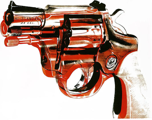 Andy Warhol Macintosh Print: A Digital Icon in Pop Art History - Gun by Andy Warhol