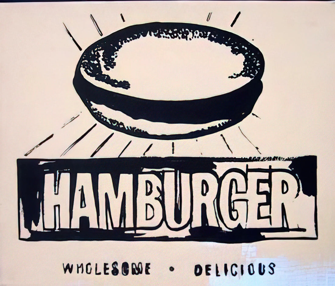 Andy Warhol Prints: The Enduring Allure of Pop Art in Modern Decor - Hamburger  beige  by Andy Warhol