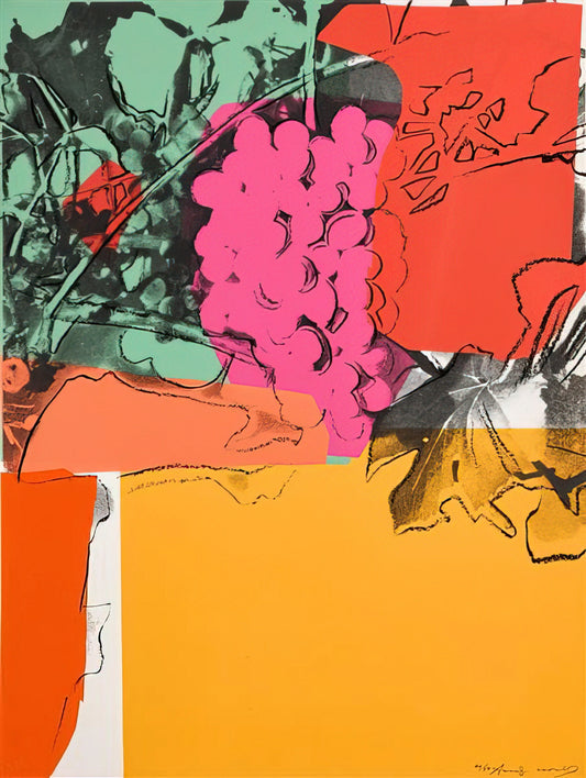 Andy Warhol and Basquiat: A Symbiotic Collision of Pop and Street Art - Grapes #1 by Andy Warhol