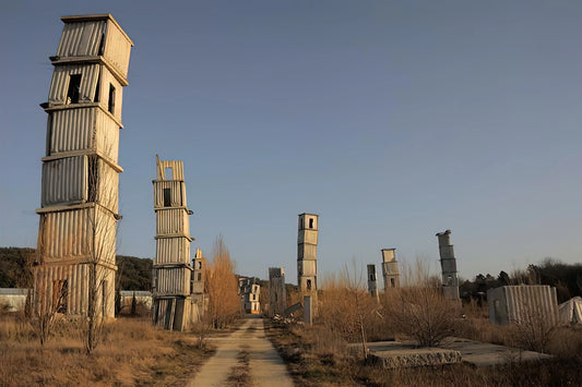 Anselm Kiefer The Woodcuts: Monumental Prints That Confront History - KIEFER S STUDIO COMPLEX AT BARJAC IN SOUTHERN FRANCE 2012 by Anselm Kiefer