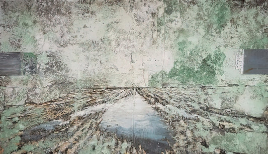 Anselm Kiefer at MoMA: A Monumental Exploration of Memory, Myth, and Material - THE LAND OF THE TWO RIVERS ZWEISTROMLAND 1995 by Anselm Kiefer