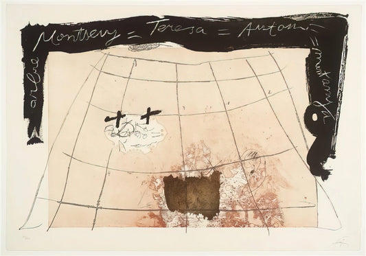 Antoni Tàpies Prints: A Collector's Guide to the Catalan Master's Material Art - CARTOGRAPHY 1976 by Antoni Tapies