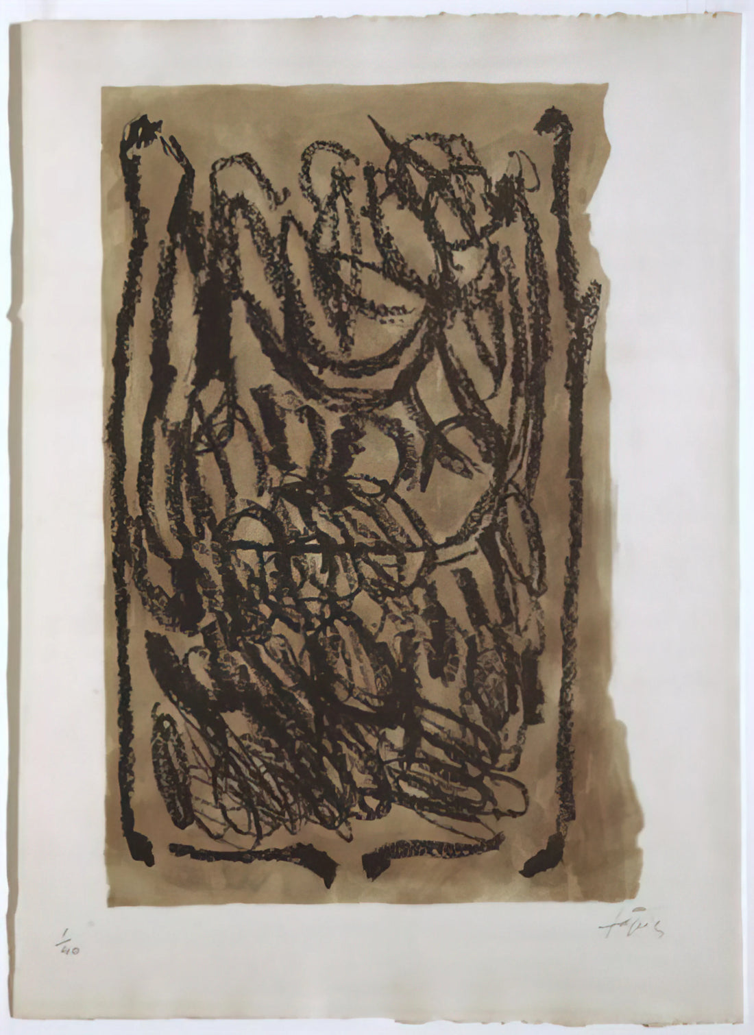 Antoni Tàpies Reproduction: A Guide to Owning Museum-Quality Prints of the Master's Work - EL PA A LA BARCA 1963 by Antoni Tapies