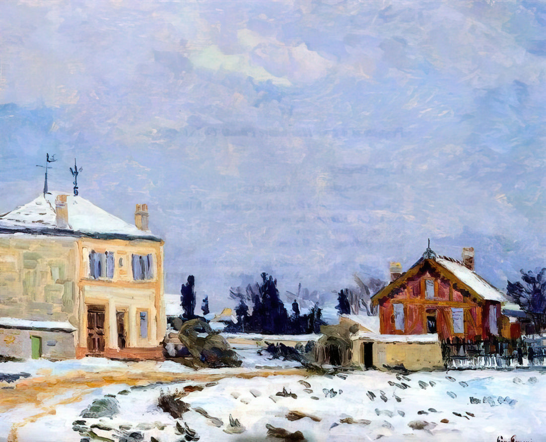 Armand Guillaumin Reproduction: Capturing the Vibrant Soul of French Impressionism - Neige - 1876 by Armand Guillaumin