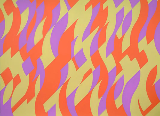 Art by Bridget Riley: The Visionary of Op Art and Optical Illusion - CARNIVAL 2000 by Bridget Riley