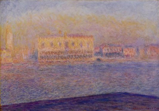 At Lavacourt by Claude Monet: A Masterpiece of Impressionist Light and Atmosphere - The Doges' Palace Seen from San Giorgio Maggiore, Venice by claude monet