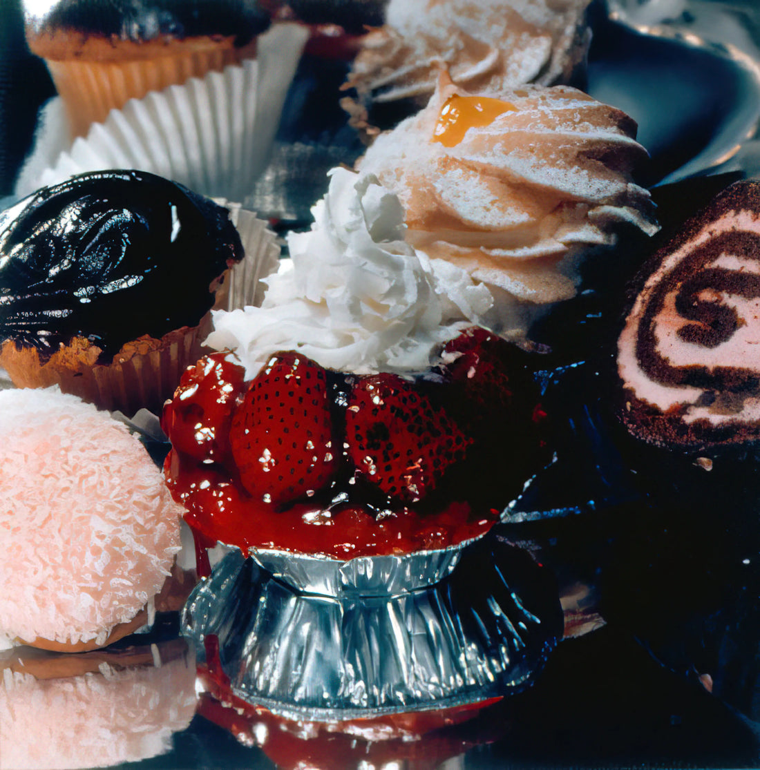 Audrey Flack: The Rich Art of Photorealism and Feminist Iconography - STRAWBERRY TART SUPREME 1974 by Audrey Flack