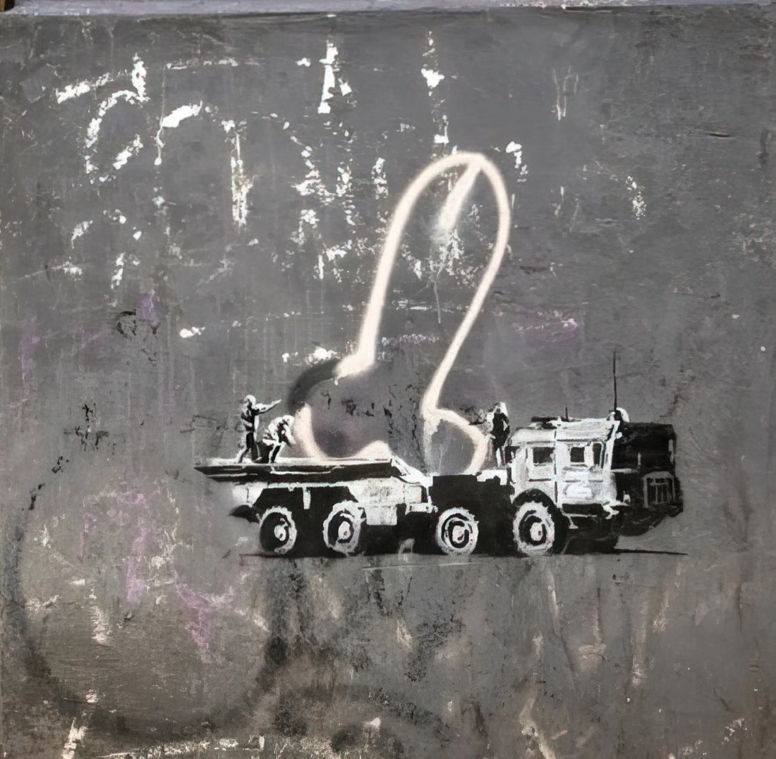 Banksy Queen Elizabeth: The Street Artist's Subversive Take on Monarchy - KYIV VELYKA ZHYTOMYRSKA 13 2022 by Banksy