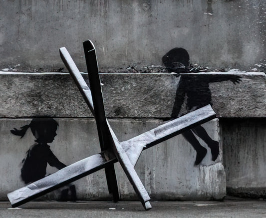 Banksy Queen Victoria Print: Decoding the Subversive Art of Anonymous Satire - KYIV KHRESHCHYATYK 9 2022 by Banksy